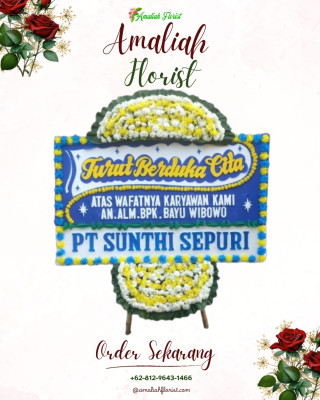 Papan Bunga Duka di Panggungharjo