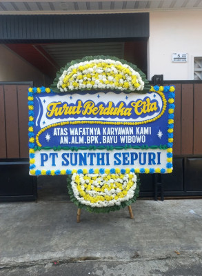 Papan Bunga Duka di Panggungharjo