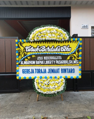 Papan Bunga Duka di Panggungharjo
