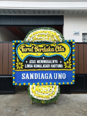 Papan Bunga Duka di Panggungharjo